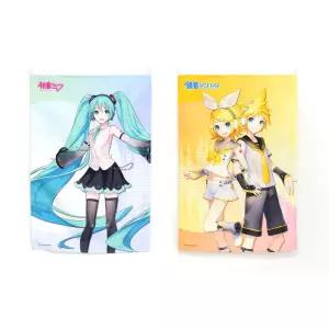 (정품) 위드썸띵 하츠네미쿠 보컬로이드 소형 패브릭 포스터 린 렌 굿즈 피아프로 웹툰 캐릭터 폴리 인테리