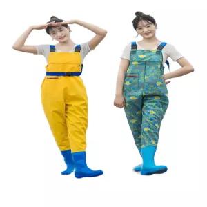 체험 가슴 장화 고무바지 갯벌 여성용 농사 방수 허리바지