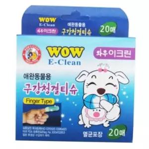 반려동물 구강 관리 와우이크린 구강 청결티슈 20매