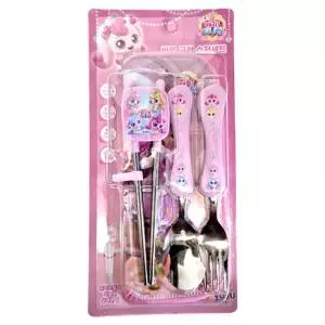 캐치티니핑 프린세스 바른교정 수저세트 506585연습용 캐릭터젓가락 귀여운 어린이숟가락 밥상