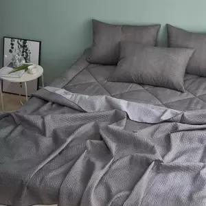 TBZ J리빙 윈드 시어서커 홑이불패드세트 Q 차콜