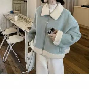 쥬디제이 여성무스탕 자켓 코디 점퍼 추천 페이크무스탕 여자 겨울아우터