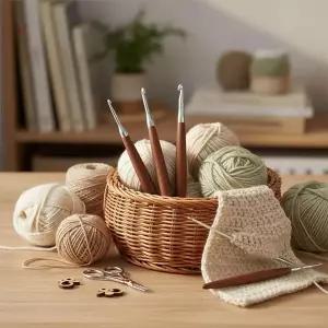 [셀러에이드]원목 코바늘 4종세트 3호 ~ 6호 diy 뜨개질도구 뜨개질용품