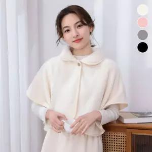 여성 학생 망토 케이프 겨울 숄 귀여운 캐주얼방한망토 사무실 숏케이프 조끼 니트 보온