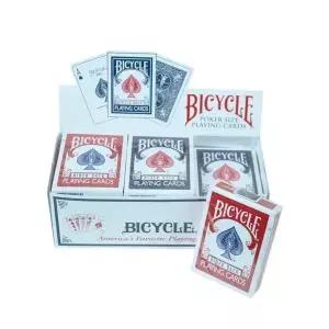 바이시클 카드 브릭 세트 블루 6개 레드 6개 학습 재료