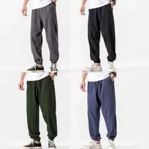 [골드스마일]조거 스타일 여름철 시원한 린넨 소재 허리 밴딩 패션 남성 팬츠