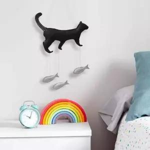 [콩심팥심]월 행잉 인테리어 벽 꾸미기 소품 모빌 인테리어소품 흑백 펠트