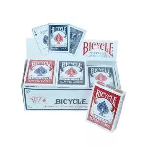 [콩심팥심]바이시클 카드 브릭 세트 블루 6개 레드 6개 학습 재료