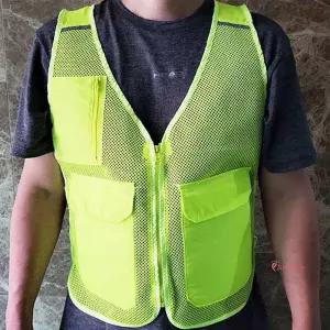 아이스팩 얼음조끼 형광그린 아이스조끼 쿨 8개 인쇄가능 8개형hij509