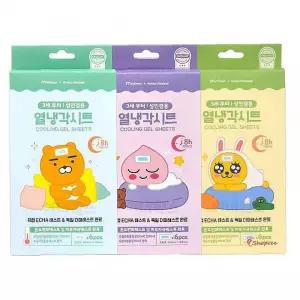 열냉각시트 어피치 라이언 무지 3개세트pqr696