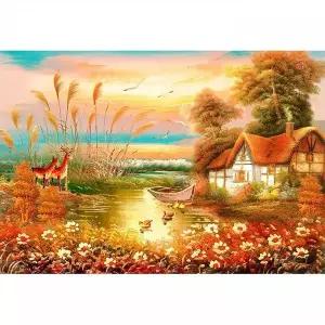 TBZ 자연 속 별장 (패브릭) 보석십자수 30x40 보석비즈