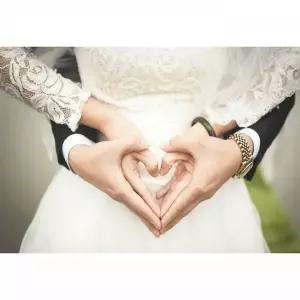 TBZ 웨딩 하트 (캔버스) 보석십자수 40x50 (사각큐빅)