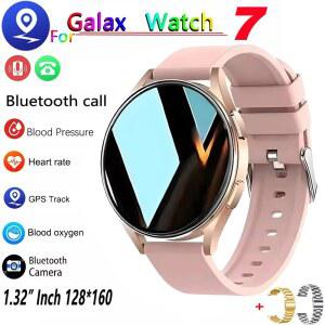 호환 새로운 여성 스마트 시계 7 남자 시계 Oled 스크린 블루투스 통화 건강 모니터 DIY 시계 얼굴 SmartWatch 6 Pro