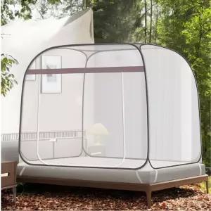 여행용모기장 바닥있는초대형모기장 10초설치 싱글 블루