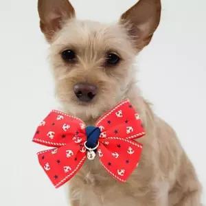 리본 강아지 나비 넥타이 방울 강아지 스카프 목걸이 액세서리
