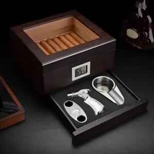 시가 케이스 보관함 삼나무 고급 원목 시가케이스 선물