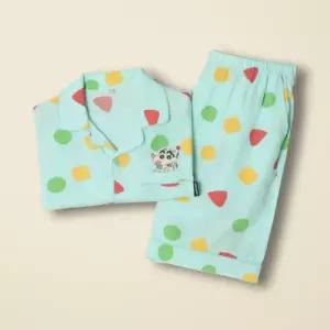 캐릭터 파자마 짱구 꿀잠 자는 반팔 잠옷