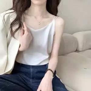 루타꽁몰 여친 실크 이너 베스트 봄여름 브이넥 정장 나시 탑 HO2