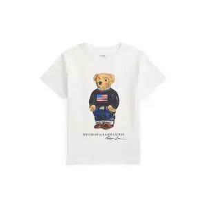 폴로 키즈 남아 2-7세 베어 코튼 저지 티 CWPOTSHB8021215100 AS861785