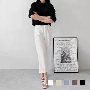 ONM 델 9부 포켓 통바지 SD230350 나팔 밴딩팬츠 여성 여