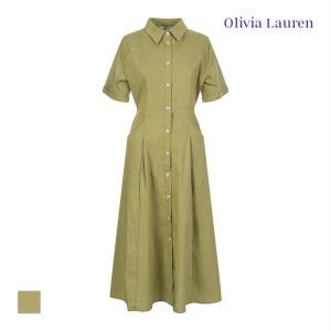 [올리비아로렌] 셔츠 카라 풀오픈 원피스_VOCOA4M6216
