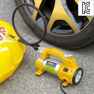 [비투비월드]제노테크 LED 차량용 에어컴프레셔공기주입 에어펌프