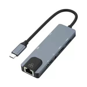 올인원 738YGQ85 멀티허브 카드리더기 / HDMI RJ45 오디오잭