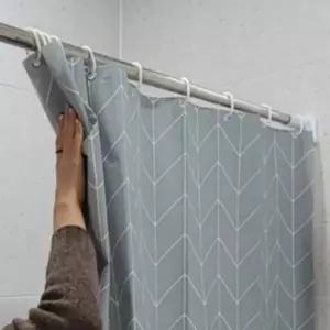 [골드스마일]욕실샤워커튼 120x180 방수 그레이 욕실커튼