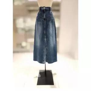 발렌시아 A라인 플레어 롱 데님 스커트 247MS16 P003577414
