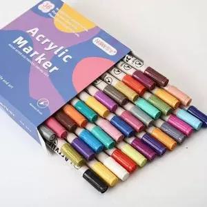 색칠 다용도 두꺼운 아크릴 공예용 유성 펜 마커 티셔츠마커펜