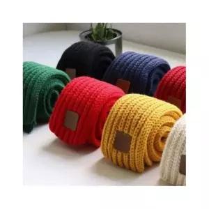 매장정품 더블유쇼핑 잔솔 니트 목도리 겨울 커플 쁘띠 뜨개 숏 짧은 미니 23898555 1841502