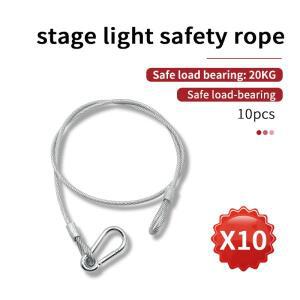 모든 DJ 디스코 조명에 대 한 10pcs 3MM x 700MM 철강 안전 로프 무대 케이블 이동 헤드 빔 내구성