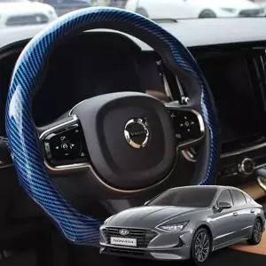 [콩심팥심]쏘나타 DN8 핸들커버 가죽 그립 감싸개