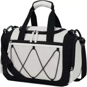 여성용 팩 짐 가방 - 여행용 15인치 소형 더플 경량 개인 템 위켄더 스포츠 베이지