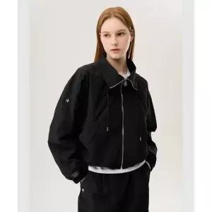 르꼬끄 LECOQ 여성 에뚜왈 우븐 루즈핏 스텐넥 자켓 블랙(QP322OJK81) QP322OJK81_BLK0 458457