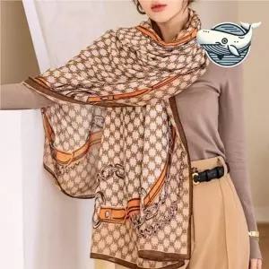 매력적인 패턴 고급 롱 스카프 스타일리시한 머플러 롱 여름 봄 스카프 손수건 가을 여성 실크