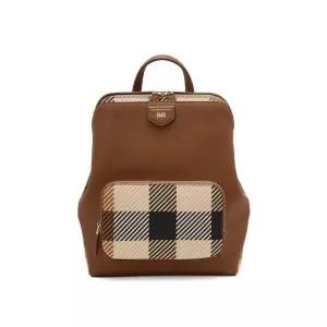 [정품] 닥스 ACC [인기신상]브라운 체크배색 소가죽 백팩 DCBA6E680W2 {균일가 딜}