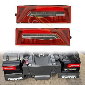 Scania 트럭 트레일러 미등 후방 램프 OE용 RH LH 24V LED 조합 테일 2860827 부저 포함