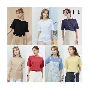 테이트여성 오가닉 코튼 반팔 티셔츠 7종_638297 431520
