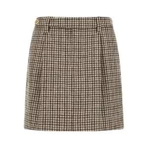 브루넬로 쿠치넬리 체크 플리츠 미니 스커트 MP523G3896C001 TP452719667