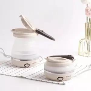 sh) 전기 0.6L 여행용 커피 접이식 포트 캠핑용 캠핑 주전자