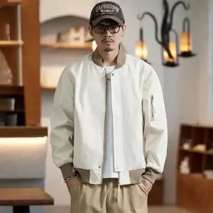 남성점퍼 빅사이즈 봄 야구점퍼 루즈핏 하이넥 집업 상의 심쿵해외구매