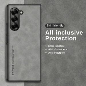 삼성 호환 갤럭시 Z 폴드 7 6  비즈니스 양가죽 무광택 폰 케이스 호환용