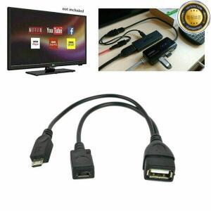 내구성이 뛰어난 2-in-1 마이크로 USB 케이블 어댑터 전원 OTG 데이터 Y 분배기