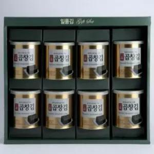 [골드스마일]캔김 선물세트 하나맛김 일품 조미 곱창김 8캔 추석 명절 선물 세트