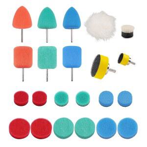 SI FANG 22피스 미니 버핑 폴리싱 디테일 자동차 폴리셔 키트 패드