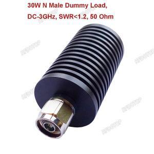 30W 3GHz L16 N Male RF 동축 종단 더미 부하 SWR 1.2 50 Ohm 커넥터 소켓 황동 직선 어댑터