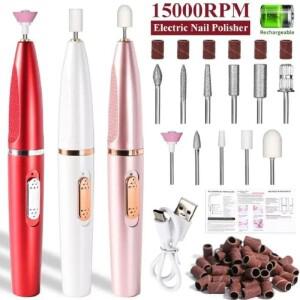 전기 네일 폴리셔 드릴 비트 전문 그라인딩 각질 제거 아트 샌딩 파일 펜 매니큐어 기계