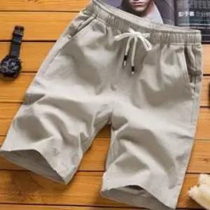 남성용 여름 린넨 통기성 팬츠 반바지 면 소재 NIx6+5iQo