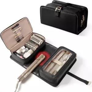 샤크 플렉스스타일과 호환되는 내열 매트가 있는 마스캠드 헤어 도구 여행 가방 멀티 스타일러 및